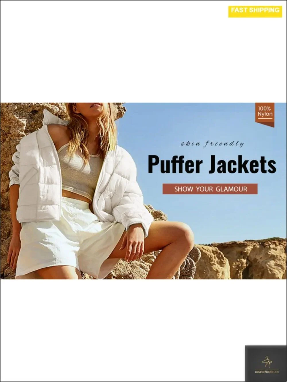 Womens Quilted Lightweight Puffer Jacket Zip Up Short Winter Coat